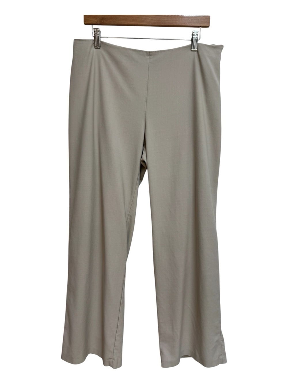 Eileen Fisher Wool‎ Blend Straight Leg Dress Pants Women Large Office Neutral